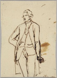 Statua di uomo in piedi da George Romney