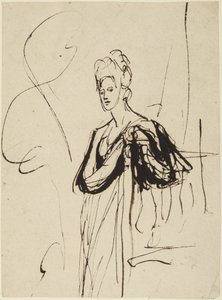 Figura femminile in piedi, a mezzo busto da George Romney
