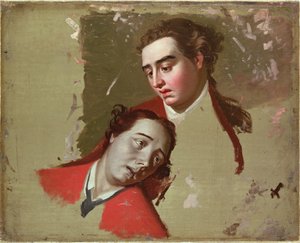 Studio per la Morte del Generale Wolfe a Quebec, 1762-63 da George Romney