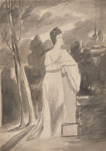 Donna a una Colonna da George Romney