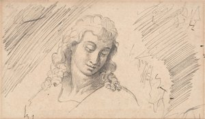 Studio della testa di un giovane uomo
