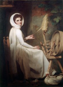 La Filatrice Lady Emma Hamilton alla Ruota da George Romney
