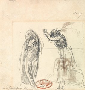 Due schizzi di figura femminile