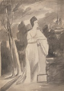 Donna a una Colonna da George Romney