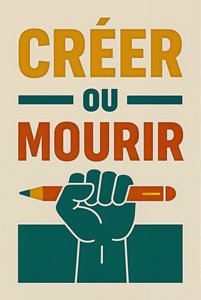 Creare o morire - francese, 2025 (acrilico su tela)