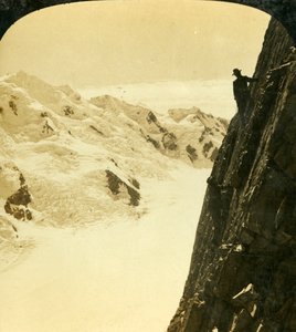 Una Salita Pericolosa, Monte Malte Brun, Nuova Zelanda, c1909 da George Rose