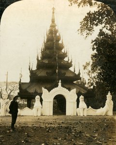 Pagoda birmana, Eden Gardens, Calcutta, c1909