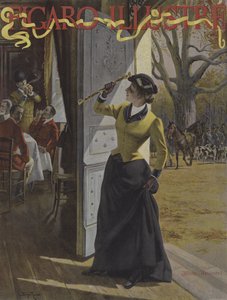 Allons, Messieurs! Copertina di Le Figaro Illustré, ottobre 1895 da George Roux
