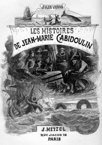 Frontespizio del romanzo di Jules Verne 