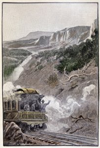 Era bello come il Parco Nazionale del Wyoming (pagina 285) in "Il testamento di un eccentrico" di Jules Verne da George Roux