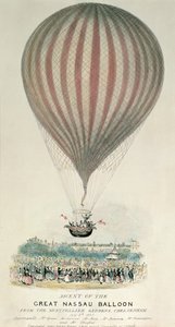 Ascesa del Grande Pallone Nassau, Giardini di Montpellier, 3 luglio 1837 da George Rowe