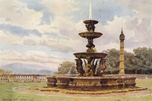 Giardini italiani: la Fontana del Drago, Villa Mondragone da George Samuel Elgood
