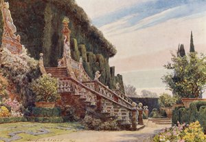Giardini italiani: La grande scalinata, Villa Garzoni da George Samuel Elgood