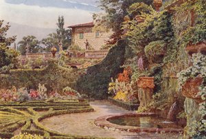 Giardini italiani: Il Palazzo dal Parterre, Villa Palmieri da George Samuel Elgood