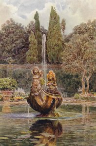 Giardini italiani: Villa Aldobrandini, Fontana nel Parterre