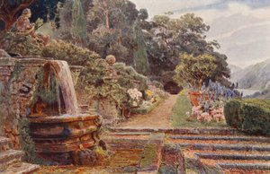 Giardini Italiani: Villa Cicogna, Sotto la Cascata da George Samuel Elgood