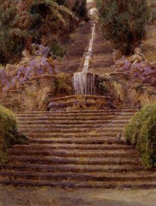 La Cascata, Villa Cicogna da George Samuel Elgood