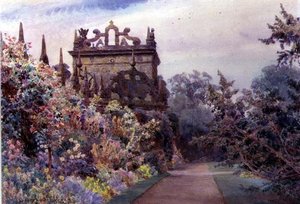Il cortile, Hardwick Hall, Derbyshire da George Samuel Elgood