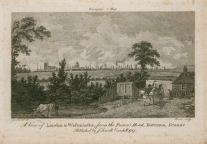 Veduta di Londra e Westminster, dalla Princes Head, Battersea, Surrey da George Samuel Elgood