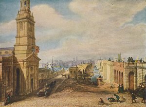 Ponti di Londra vecchi e nuovi da George Scharf