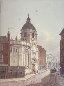 Chiesa di St Benet Fink, Threadneedle Street, City of London, 1810 da George Shepherd