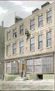 Grecian Coffee house, Devereaux Court, 1809 da George Shepherd