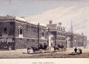 Prigione di Newgate, Old Bailey, Londra da George Shepherd