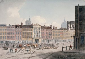 Mercato di Smithfield, Città di Londra da George Shepherd