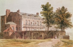 Veduta di Grosvenor House a Millbank, 1809 da George Shepherd