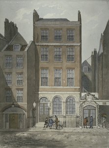Veduta della Banca di Snow e dei mercanti di tè Twining, Strand, Westminster, c.1810 da George Shepherd