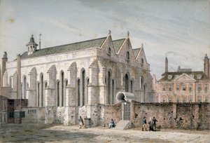 Vista della Chiesa del Tempio, Città di Londra, 1811