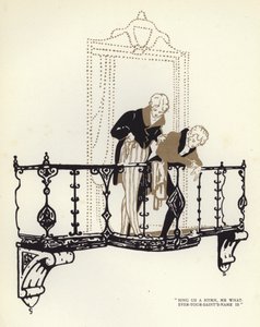 Illustrazione per The Happy Hypocrite di Max Beerbohm da George Sheringham