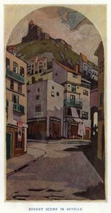 La Duenna di Sheridan: Scena di strada a Siviglia da George Sheringham