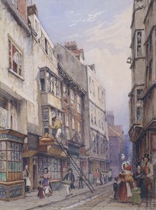 Bell Yard vicino a Chancery Lane, Londra, 1835 da George Sidney Shepherd