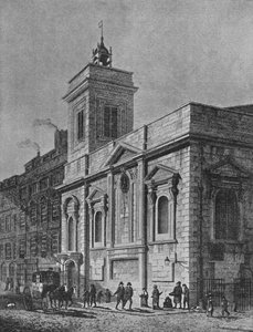 Chiesa di Santa Mildred, Poultry, Città di Londra, 1812 1911 da George Sidney Shepherd