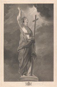 Finestra ovest della cappella, New College Oxford: Le virtù - Fede da George Siegmund Facius