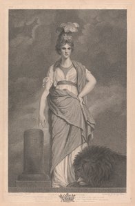 Finestra occidentale della cappella, New College Oxford: Le Virtù - Fortezza da George Siegmund Facius