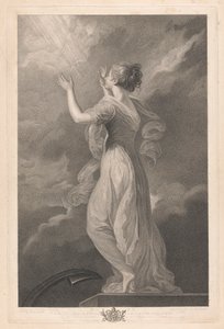 Finestra Ovest della Cappella, New College Oxford: Le Virtù - Speranza da George Siegmund Facius
