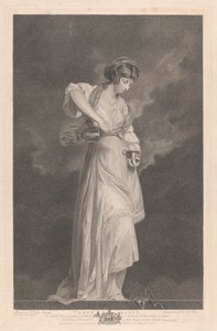 Finestra ovest della cappella, New College Oxford: Le virtù - Temperanza da George Siegmund Facius