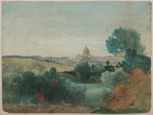 San Pietro visto dalla Campagna da George Snr. Inness