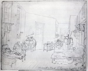 Reparto di Edward, Ospedale di St. Thomas, Londra, 1843