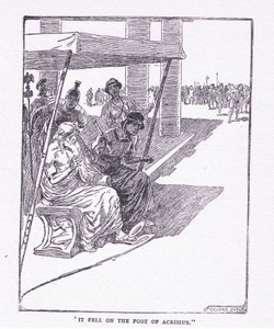 Cadde sul piede di Acrisio, da Gli Eroi pubblicato da George Allen e Unwin 1929 da George Soper