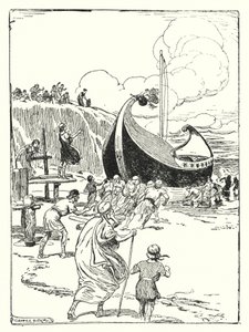 Giasone e gli Argonauti: "La buona nave Argo balzò dalla sabbia sui rulli e si lanciò avanti come un cavallo valoroso" da George Soper