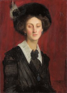 Hilda con un cappello nero da George Spencer Watson