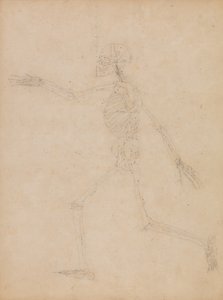 Esposizione anatomica comparata della struttura del corpo umano con quella di una tigre e di un uccello comune:  Scheletro umano, vista laterale da George Stubbs