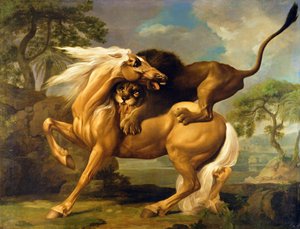 Un leone che attacca un cavallo, c.1762