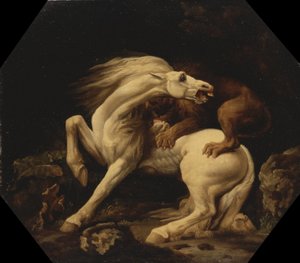 Cavallo attaccato da un leone (episodio C) da George Stubbs