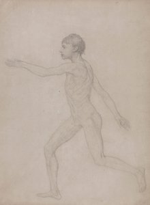 Figura umana, vista laterale (bozza preliminare per lo studio finale della Tabella VIII) da George Stubbs
