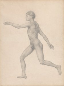 Figura umana, vista laterale, non dissezionata (Studio finito per Tavola VIII) da George Stubbs