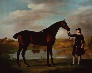 Il cacciatore del Duca di Malborough con un groom